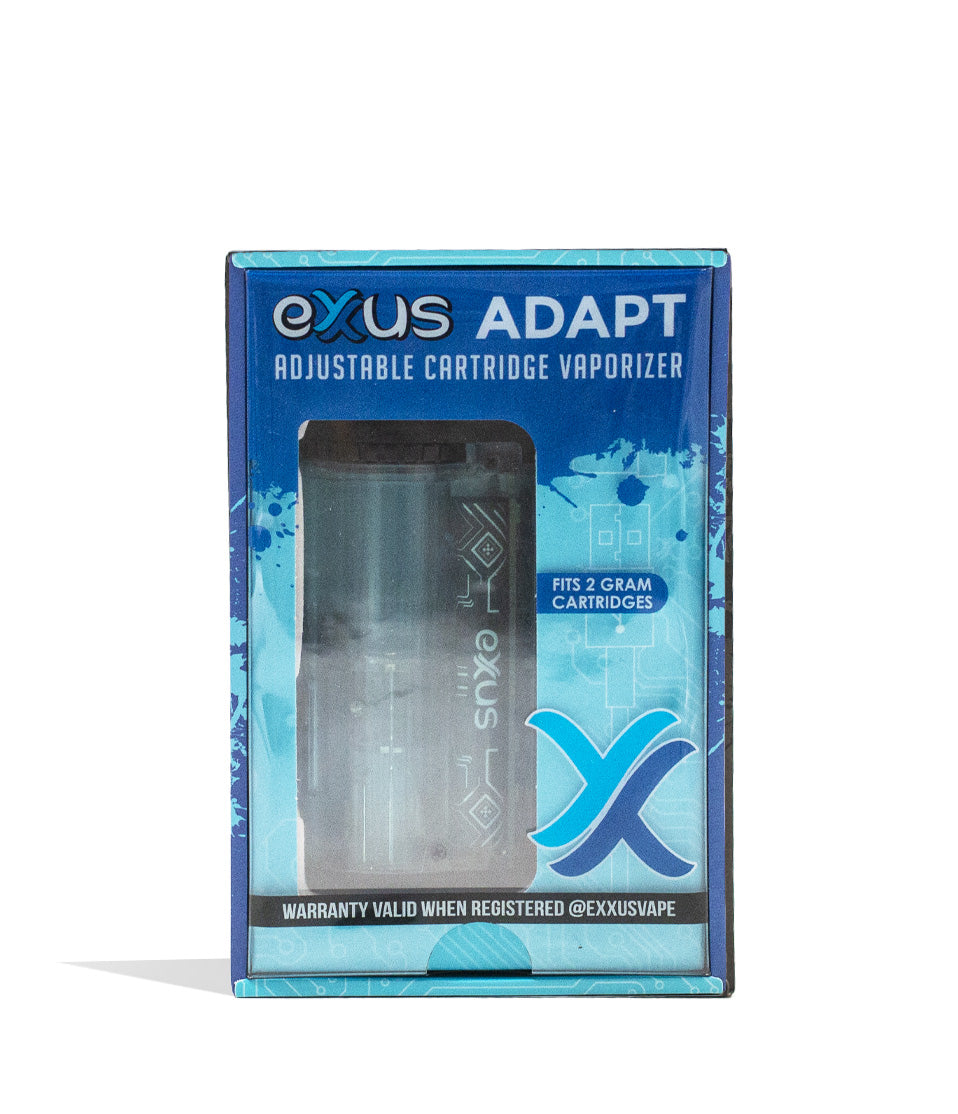 Blue Exxus Vape Adapt Cartridge Vaporizer Packaging Front View on White Background